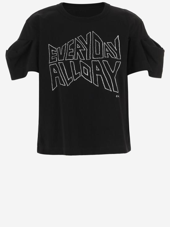 26SS 사카이 폴로 티셔츠 08354 BLACK - SACAI