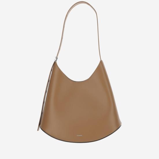25FW 질샌더 숄더백 J08ZH0061 BROWN