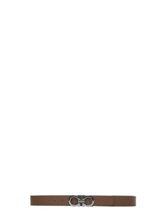 26FW 살바토레 페라가모 간치니 레더 벨트 675542DOUBLEADJUS705614 BROWN