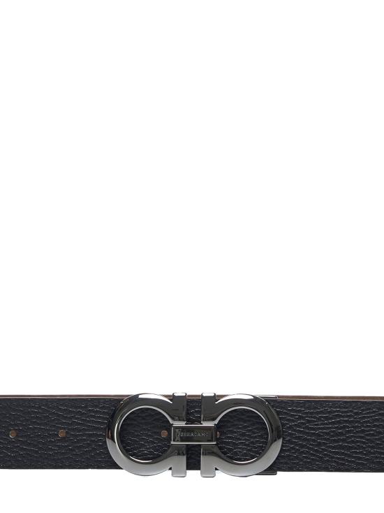 26FW 살바토레 페라가모 간치니 레더 벨트 675542DOUBLEADJUS705614 BROWN - SALVATORE FERRAGAMO
