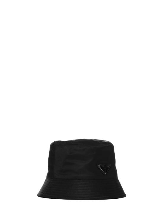 26FW 프라다 리나일론 삼각 로고 버킷 햇 2HC1372DMIF0002 BLACK - PRADA