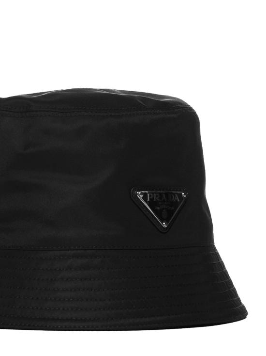 26FW 프라다 리나일론 삼각 로고 버킷 햇 2HC1372DMIF0002 BLACK - PRADA