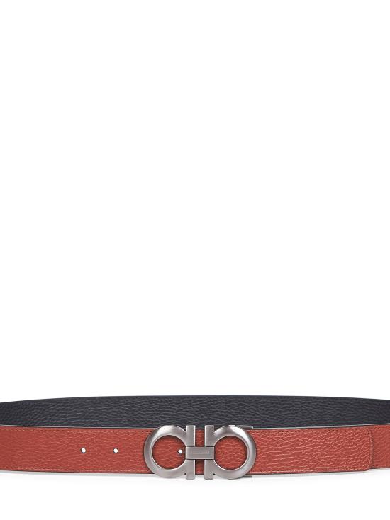 26FW 살바토레 페라가모 간치니 레더 벨트 675542DOUBLEADJUS759044 BROWN - SALVATORE FERRAGAMO