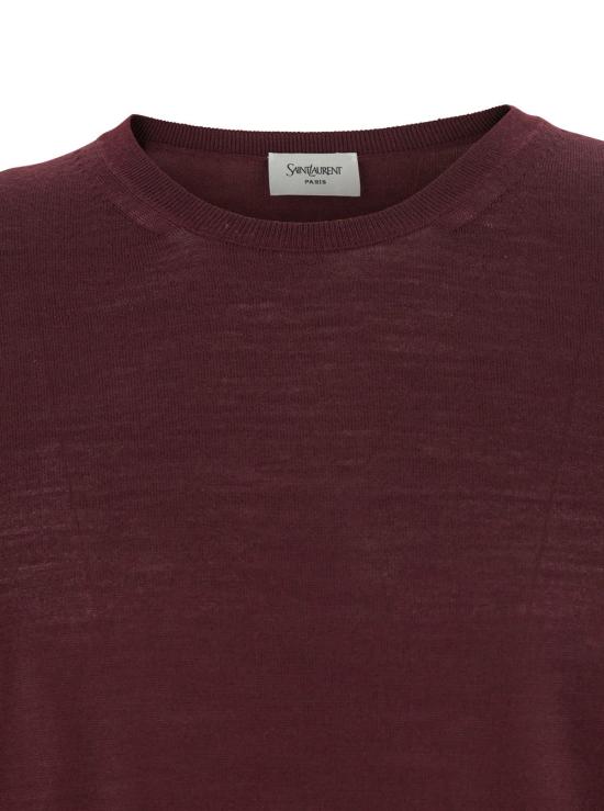 25FW 생로랑 스웨터 821736 BORDEAUX - SAINT LAURENT
