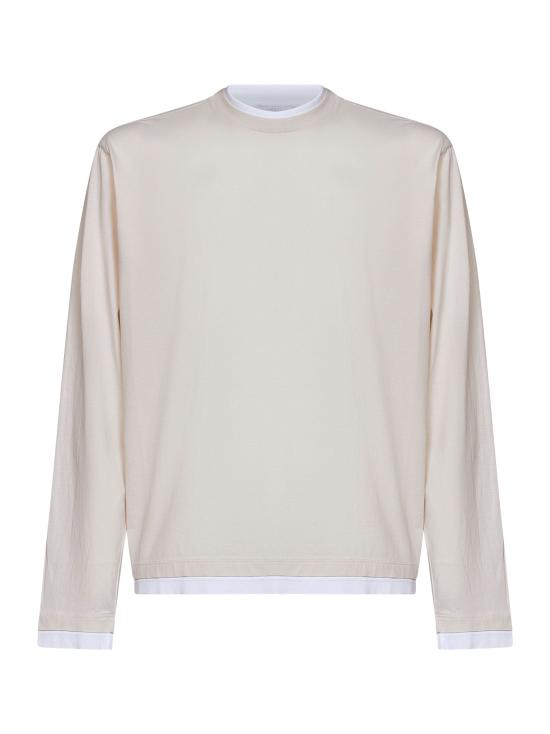26FW 프라다 롱슬리브 코튼 저지 탑 롱슬리브 코튼 저지 탑 UJL73BWM111CDF0P40 BEIGE