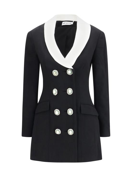 26FW 셀프 포트레이트 원피스 AW26054SB BLACK