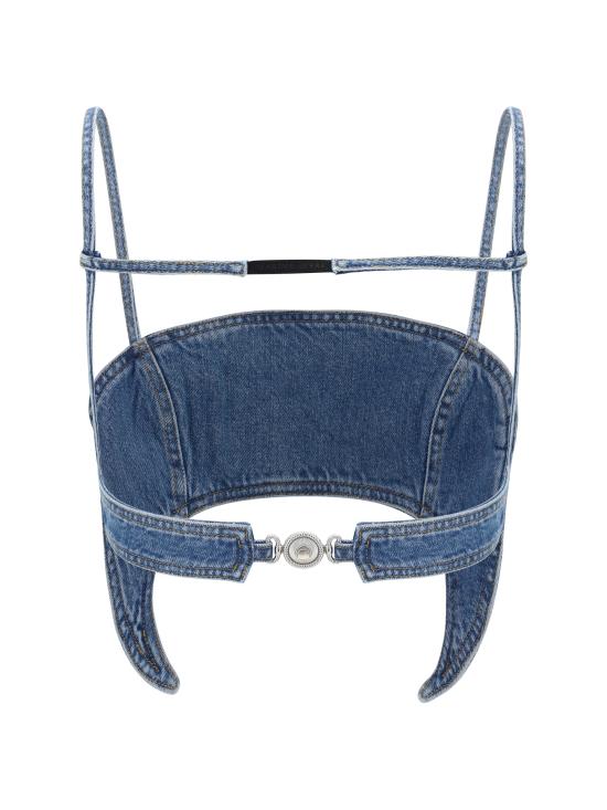 26SS 마린세르 바디수트 티셔츠 WTO465ACDEN0002 BLUE - MARINE SERRE