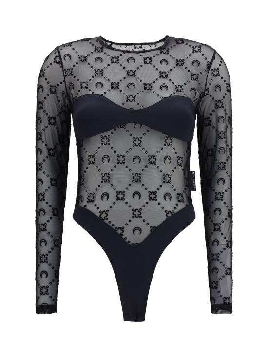 26SS 마린세르 바디수트 티셔츠 WTO474ACJER0005 BLACK - MARINE SERRE
