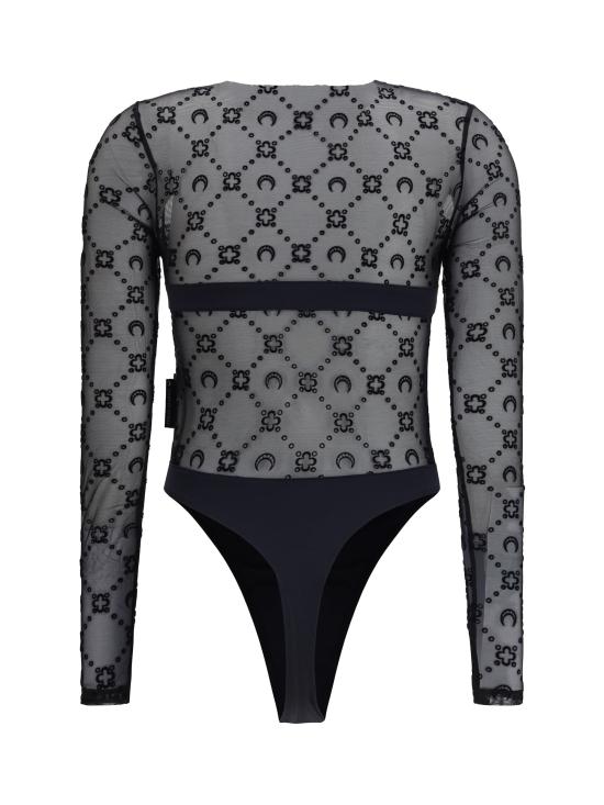 26SS 마린세르 바디수트 티셔츠 WTO474ACJER0005 BLACK - MARINE SERRE