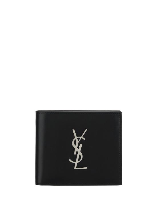 26SS 생로랑 모노그램 반지갑 4532760SX0E BLACK - SAINT LAURENT