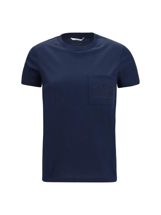 26FW 막스마라 파파이 코튼 저지 티셔츠 2621946051600 NAVY