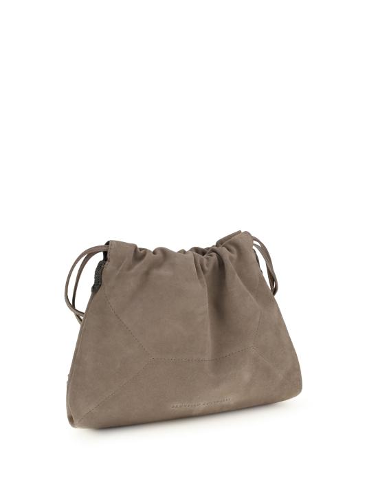 26SS 브루넬로 쿠치넬리 스웨이드 BC 듀오 파우치 백 MBDLD2808 BEIGE - BRUNELLO CUCINELLI