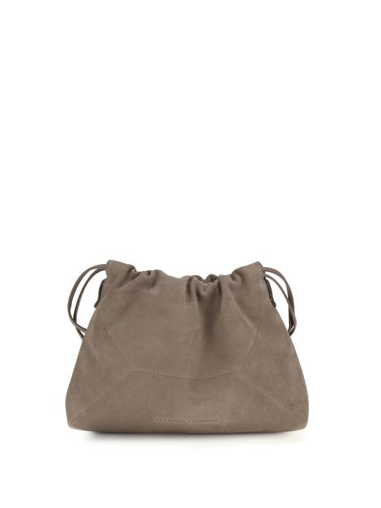 26SS 브루넬로 쿠치넬리 스웨이드 BC 듀오 파우치 백 MBDLD2808 BEIGE