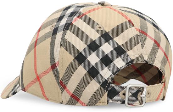  버버리 자수 캔버스 베이스볼 캡 8100741 BEIGE - BURBERRY