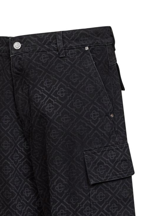26FW 카사블랑카 카고 팬츠 MPF26DN00201 BLACK - CASABLANCA