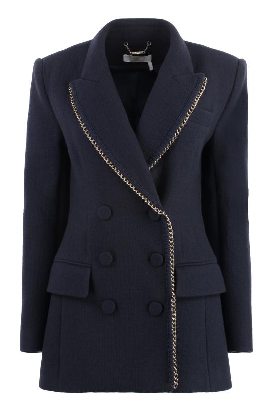  끌로에 자켓 CHC24SVE07074 NAVY