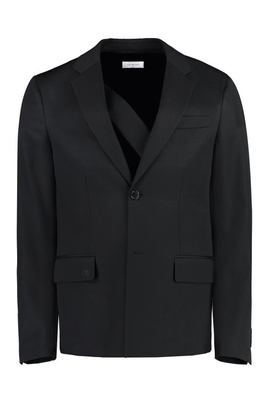  오프화이트 자켓 OMEN063F23FAB001 BLACK