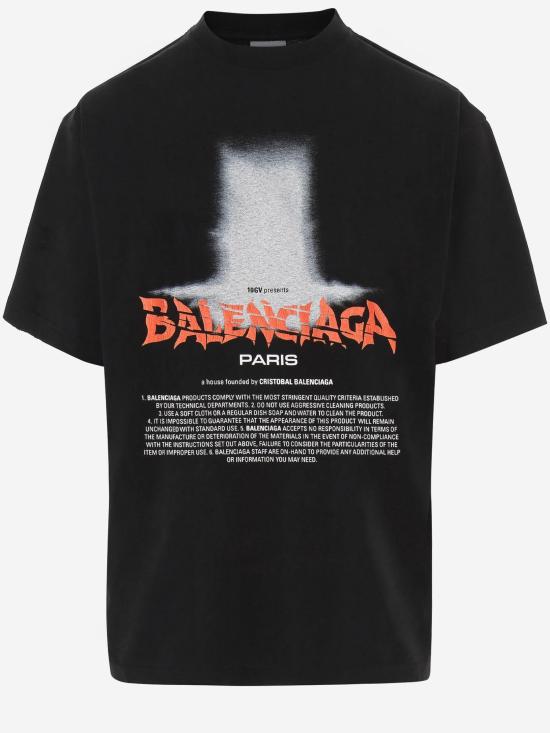 26FW 발렌시아가 폴로 티셔츠 871733 BLACK - BALENCIAGA