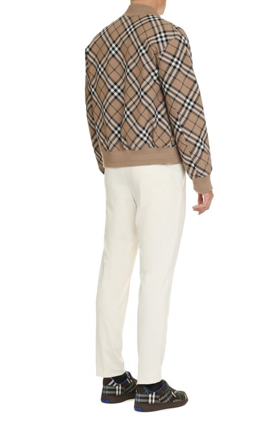  버버리 체크 울 블렌드 봄버 자켓 8092963 BEIGE - BURBERRY