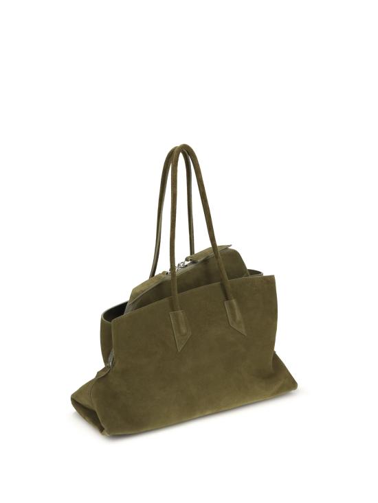 26SS 디 아티코 라 파세지아타 미디엄 탑 핸들 백 250WAH00054LBT007AA KHAKI - THE ATTICO