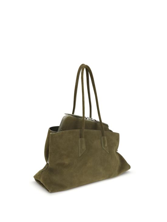 26SS 디 아티코 라 파세지아타 미디엄 탑 핸들 백 250WAH00054LBT007AA KHAKI - THE ATTICO