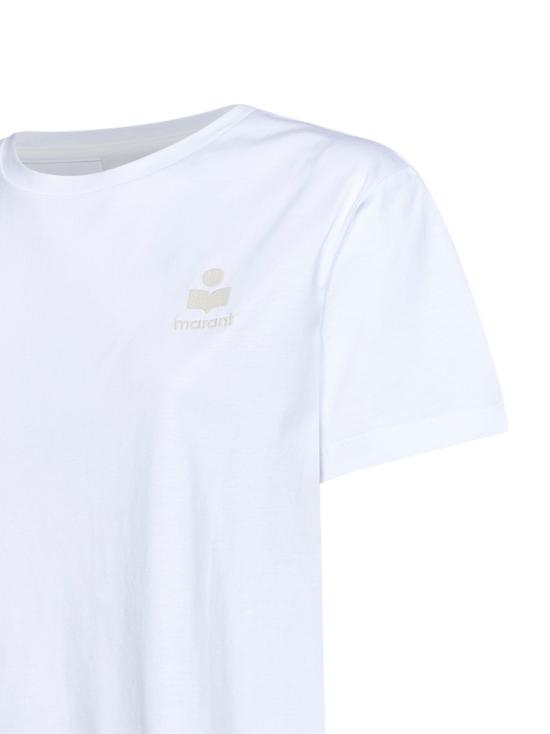 26FW 이자벨마랑에뚜왈 애비 로고 코튼 티셔츠 TS0070FAA1N98E20WH WHITE - ISABEL MARANT ETOILE