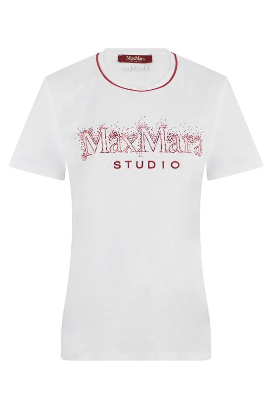 26SS 막스마라 스튜디오 폴로 티셔츠 MSTPUGNALE WHITE
