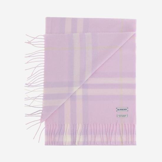  버버리 체크 캐시미어 스카프 8112651 PINK - BURBERRY