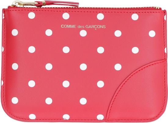  꼼데가르송 클래식 레더 라인 파우치 SA8100PD RED - COMME DES GARCONS