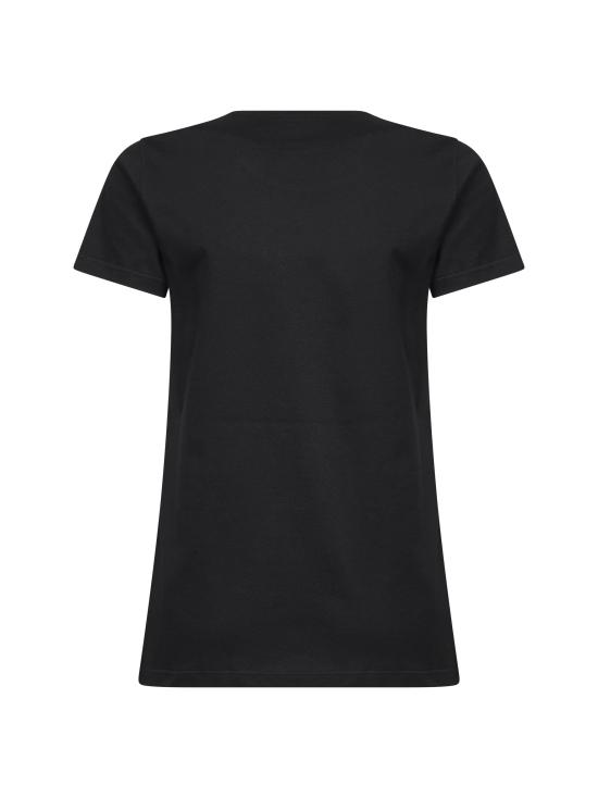 26SS 몽클레어 로고 패치 코튼 저지 티셔츠 L10938C73200V8058999 BLACK - MONCLER
