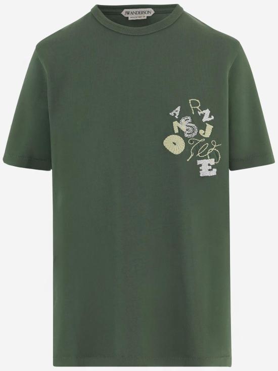 26FW JW앤더슨 폴로 티셔츠 JT0376 GREEN - JW ANDERSON