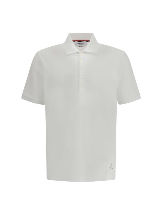 26SS 톰브라운 클래식 피케 4바 숏슬리브 폴로 티셔츠 MJP110P00050 WHITE