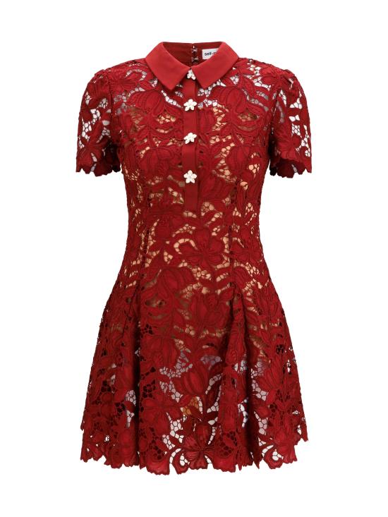 26FW 셀프 포트레이트 원피스 PF26111SABU RED - SELF PORTRAIT