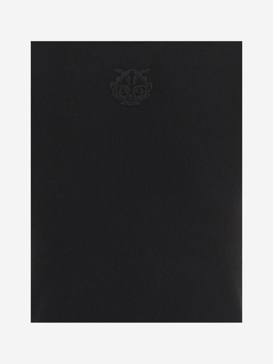 26SS 핑코 폴로 티셔츠 106815 BLACK