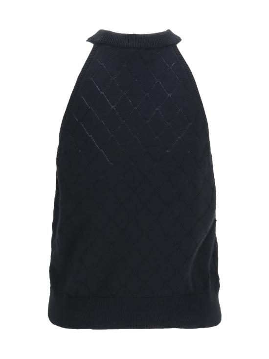 26FW 발망 민소매 티셔츠 HF1AE089KJ99 BLACK - BALMAIN