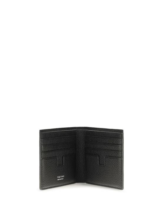 26FW 톰포드 그레인 가죽 클래식 바이폴드 지갑 Y0228LCL158S BLACK - TOMFORD