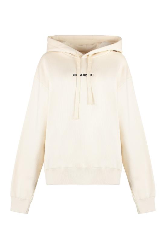  질샌더 후드 티셔츠 J40GU0002 CREAM