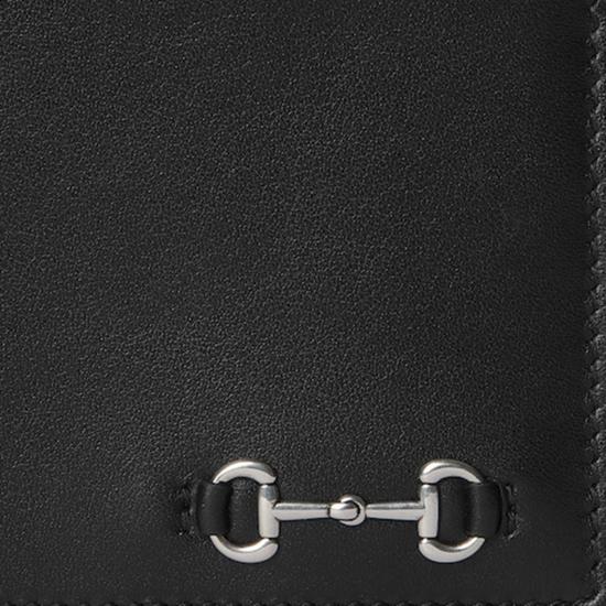 25FW 구찌 홀스빗 바이폴드 웰렛 846950 BLACK - GUCCI
