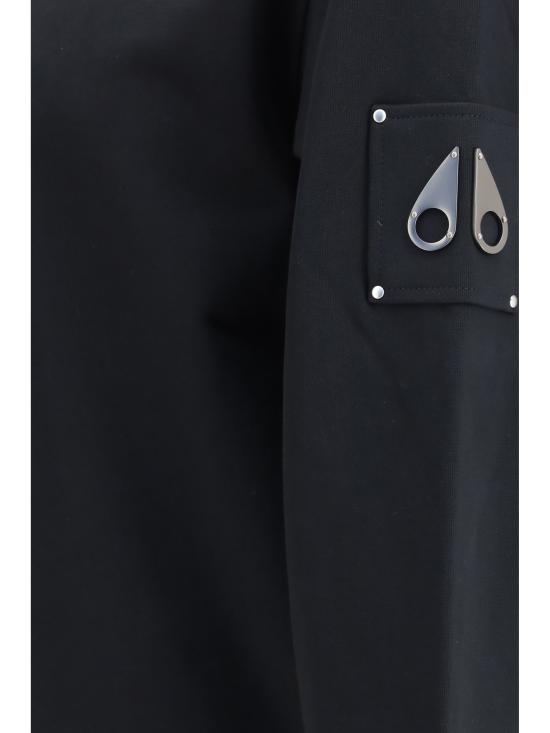 26FW 무스너클 하츠필드 크루넥 스웨트 셔츠 M35MS706 BLACK - MOOSE KNUCKLES