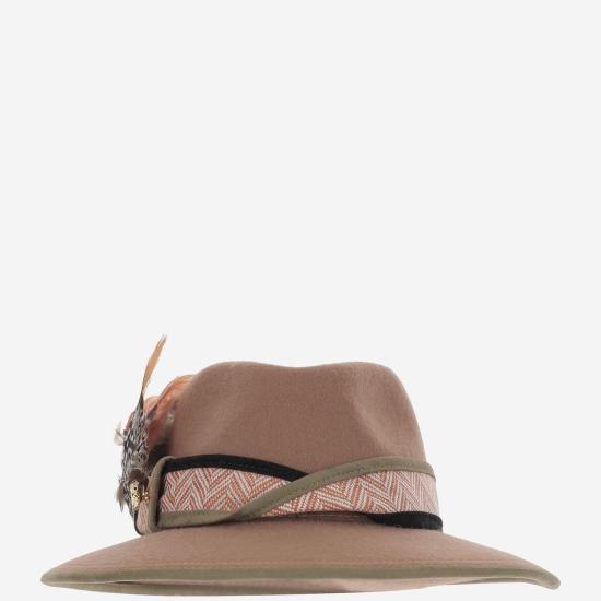 알렉시아 알바레즈 데 톨레도 모자 TERRACOTAFEDORA BEIGE - ALEXIA ALVAREZ DE TOLEDO