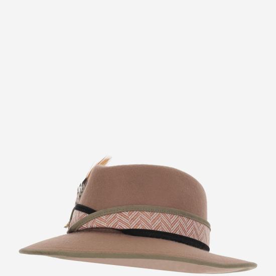  알렉시아 알바레즈 데 톨레도 모자 TERRACOTAFEDORA BEIGE