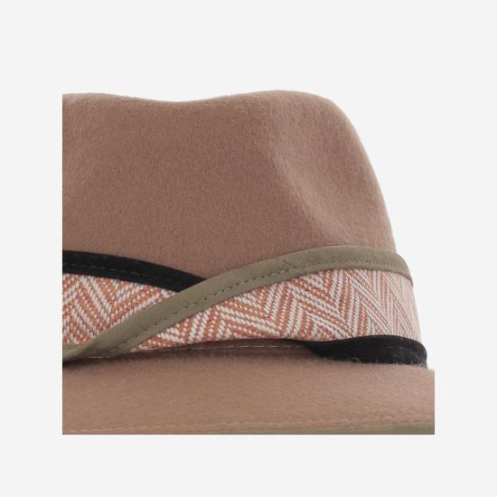  알렉시아 알바레즈 데 톨레도 모자 TERRACOTAFEDORA BEIGE - ALEXIA ALVAREZ DE TOLEDO