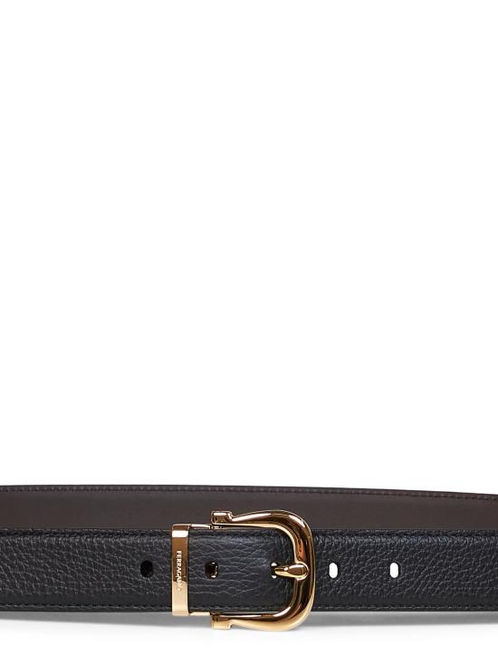 26FW 살바토레 페라가모 벨트 670718DOUBLEADJUS795403 BLACK - SALVATORE FERRAGAMO