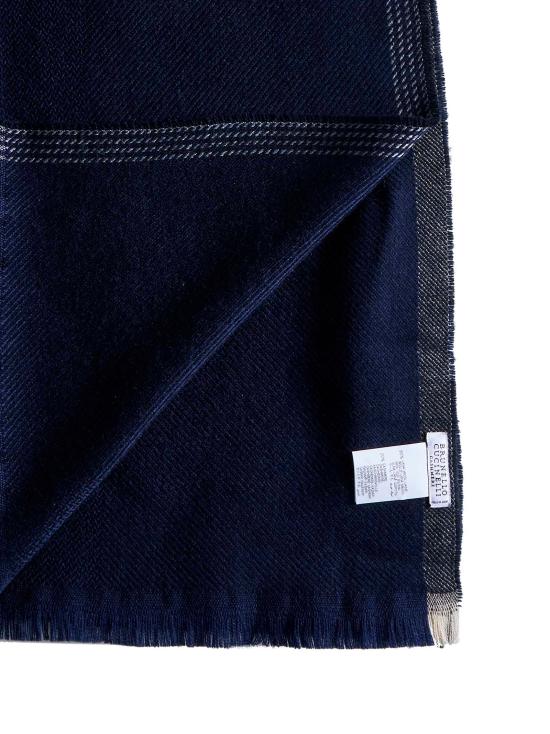 26FW 브루넬로 쿠치넬리 머플러/스카프 MSC665OR CL616 NAVY - BRUNELLO CUCINELLI
