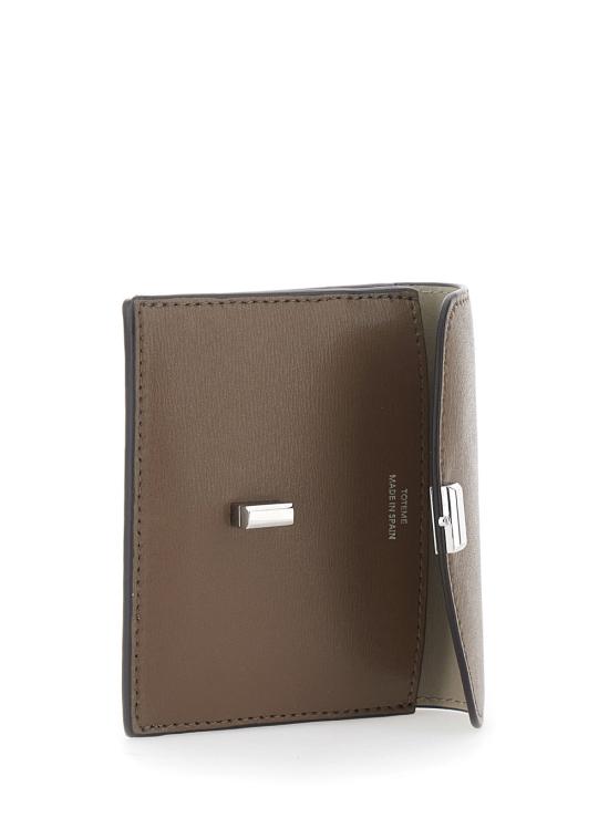 26FW 토템 T-락 팔멜라토 레더 카드 홀더 251WAM0042LE0025 BEIGE - TOTEME