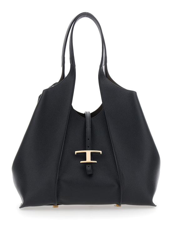 26SS 토즈 T 타임리스 미니 쇼핑백 XBWTSBA0300Q8E BLACK - TODS