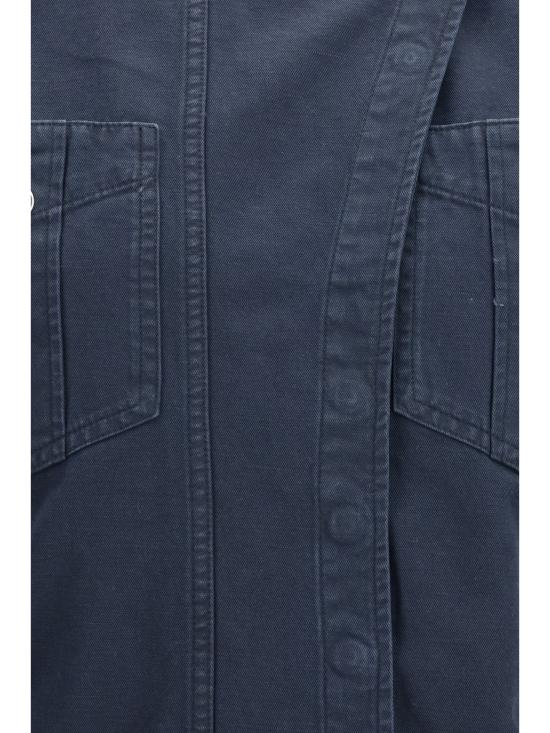 26SS 이자벨마랑에뚜왈 누리아 라이트웨이트 코튼 데님 셔츠 드레스 RO0959FAD1G04E BLACK - ISABEL MARANT ETOILE