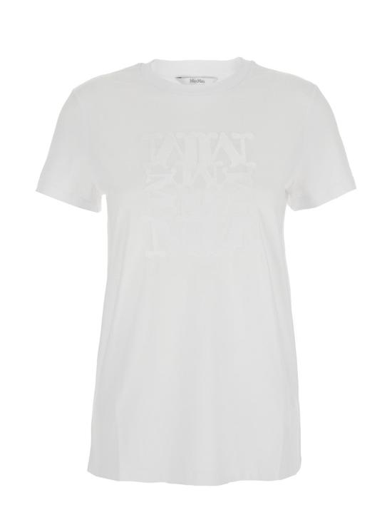 25FW 막스마라 BRAVO 엠브로이드 코튼 티셔츠 2521946032600 WHITE