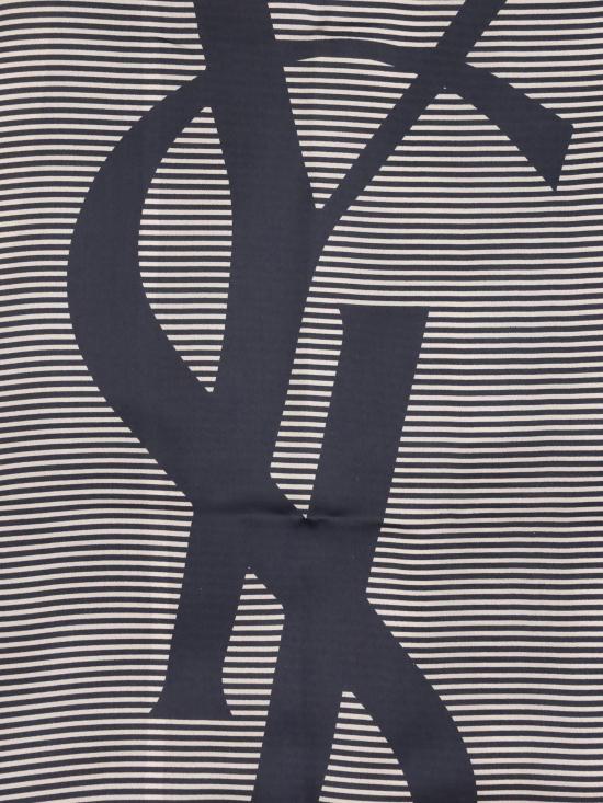  생로랑 카산드라 스트라이프 스톨 8221383Y039 NAVY