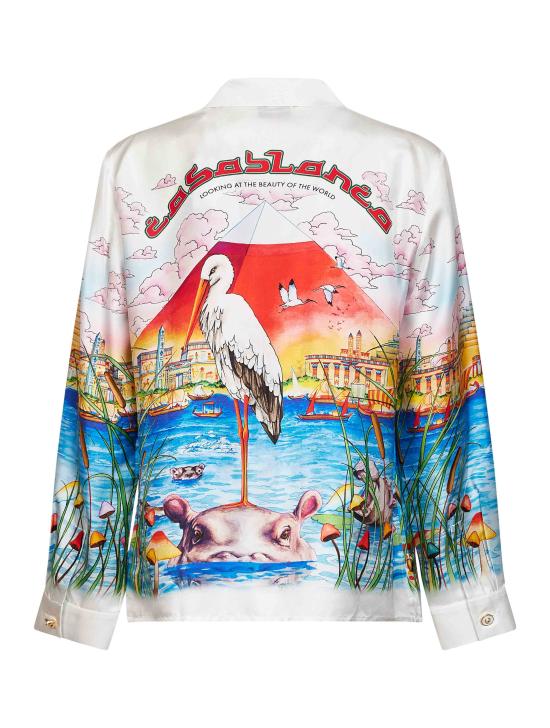 26FW 카사블랑카 셔츠 MPF26SH00602 EGYPTASITWAS WHITE - CASABLANCA